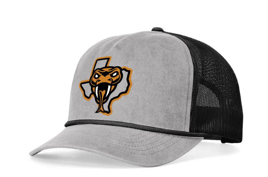Rattler State Logo Trucker Grey/Black HAT PRE-SALE
