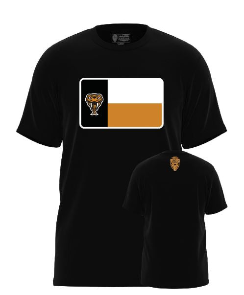 Rattler Texas Flag Black