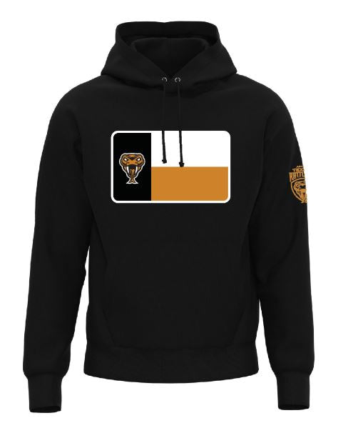 Rattler Texas Flag Hoodie Black