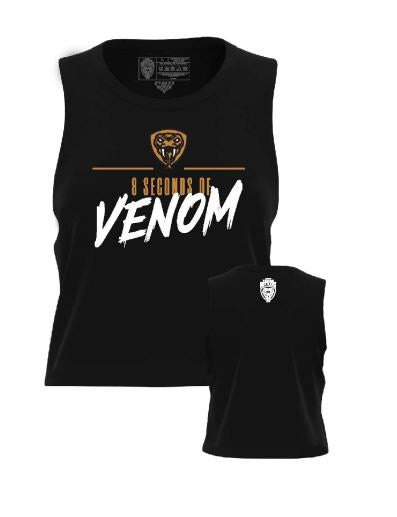 Women's 8 Seconds of Venom Muscle Crop Tank